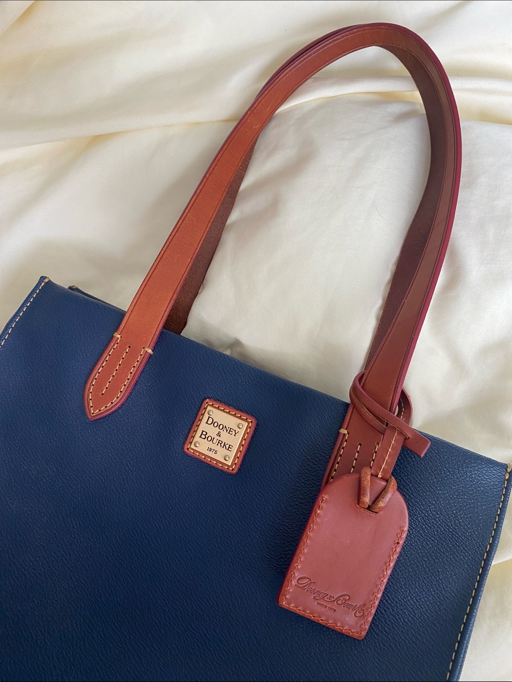Dooney & Bourke Navy Leather Shoulder Bag